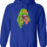 Gffy Guffy Clothing Brand White Outline Transparent Design Logo From Los Santos San Andreas Hoodie - Blue