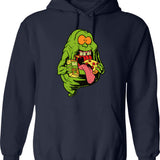 Ghostbusters (1) Hoodie - Retro Graphic Pullover Hoodie for Men & Women - Navy
