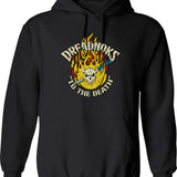 Ghoul Power Hoodie - Retro Graphic Pullover Hoodie for Men & Women - Black