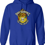 Ghoul Power Hoodie - Retro Graphic Pullover Hoodie for Men & Women - Blue