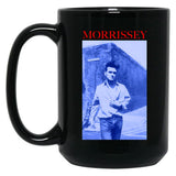 Gift Idea Morrissey Silkscreened 1992 North American Tour Gift for Birthday Black Coffee Mug, Gift Coffee Mug - Black