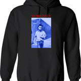 Gift Idea Morrissey Silkscreened 1992 North American Tour Gift for Birthday Graphic Pullover Hoodie - Black