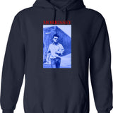 Gift Idea Morrissey Silkscreened 1992 North American Tour Gift for Birthday Graphic Pullover Hoodie - Navy