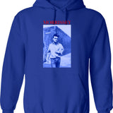 Gift Idea Morrissey Silkscreened 1992 North American Tour Gift for Birthday Graphic Pullover Hoodie - Blue