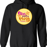 Girl From Mars Hoodie - Retro Graphic Pullover Hoodie for Men & Women - Black
