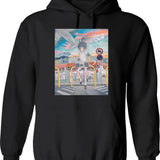 Girl Pick A Mood Hoodie - Retro Graphic Pullover Hoodie for Men & Women - Black