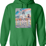 Girl Pick A Mood Hoodie - Retro Graphic Pullover Hoodie for Men & Women - Green