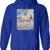 Girl Pick A Mood Hoodie - Retro Graphic Pullover Hoodie for Men & Women - Blue