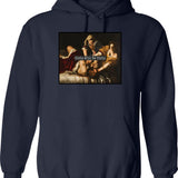 Girls Love My Swag (1) Hoodie - Retro Graphic Pullover Hoodie for Men & Women - Navy