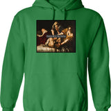 Girls Love My Swag (1) Hoodie - Retro Graphic Pullover Hoodie for Men & Women - Green