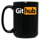 Github - Prnhub Version Black Coffee Mug, Gift Coffee Mug - Black
