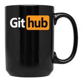 Github - Prnhub Version Black Coffee Mug, Gift Coffee Mug
