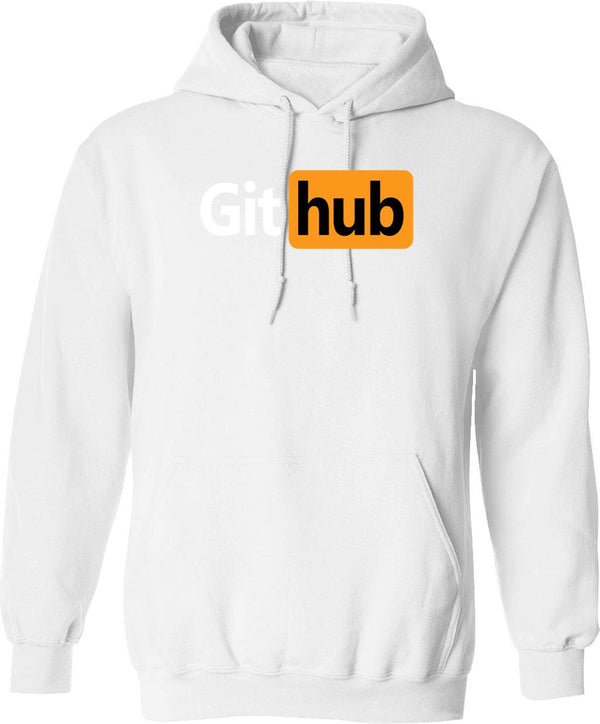 Github - Prnhub Version Graphic Pullover Hoodie - White
