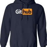Github - Prnhub Version Graphic Pullover Hoodie - Navy