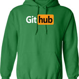 Github - Prnhub Version Graphic Pullover Hoodie - Green