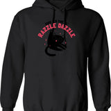 Give Em The Ol Razzle Dazzle Cat Funny Graphic Pullover Hoodie - Black