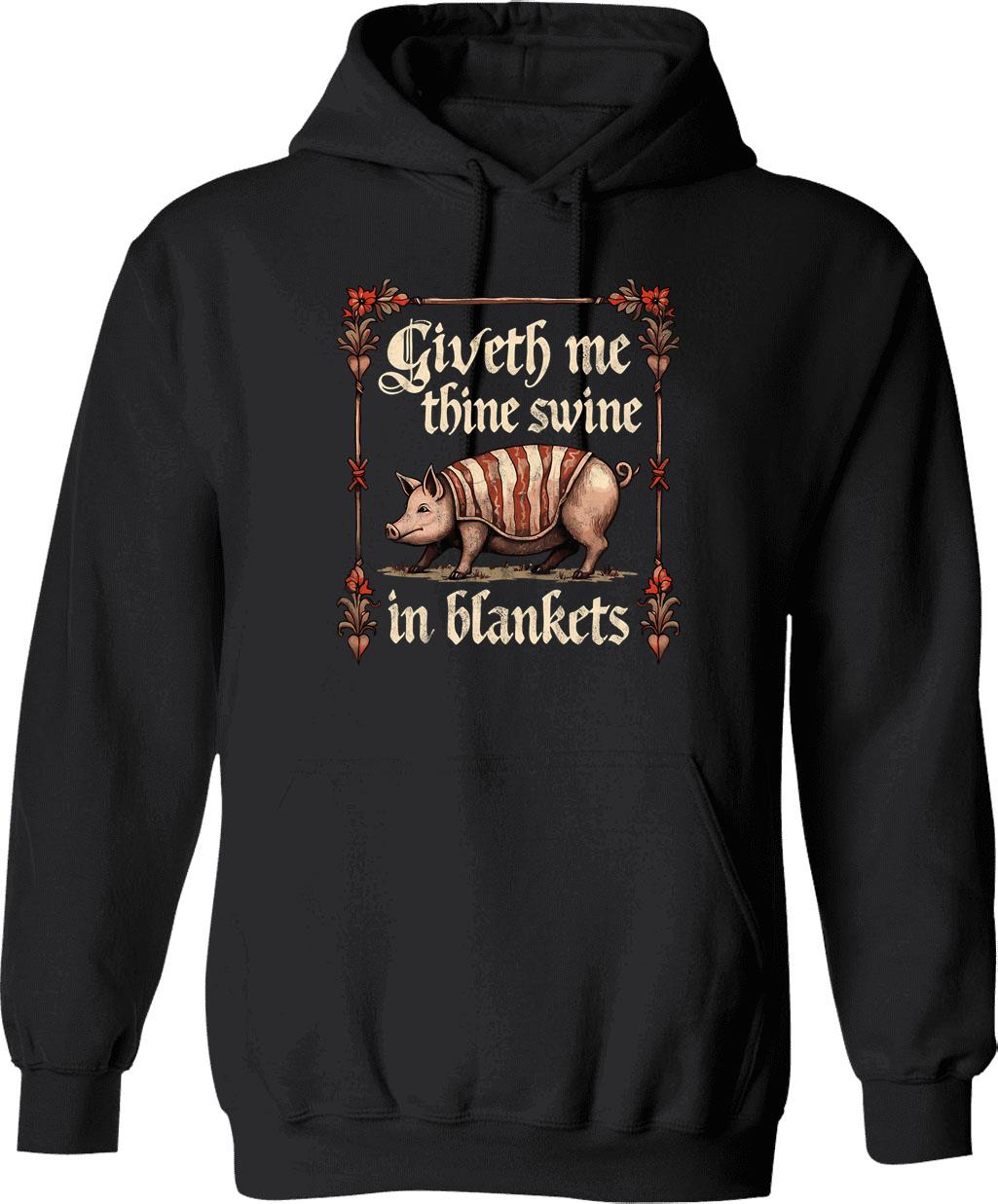 Give Me A Smile. Simple Quote. Vintage. Hoodie - Black