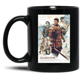 Gladiator Movie Black Coffee Mug, Gift Coffee Mug