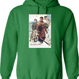 Gladiator Movie Graphic Pullover Hoodie - Green
