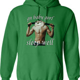 Gluten Hates Me Knife (retro) Hoodie - Green