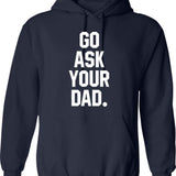 Go Ask Alice Hoodie - Retro Graphic Pullover Hoodie for Men & Women - Navy