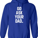 Go Ask Alice Hoodie - Retro Graphic Pullover Hoodie for Men & Women - Blue