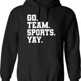Go Climb A Rock Hoodie - Retro Graphic Pullover Hoodie for Men & Women - Black