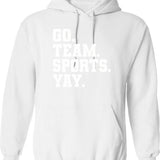 Go Climb A Rock Hoodie - Retro Graphic Pullover Hoodie for Men & Women - White