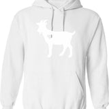 Go To Hell Hoodie - Retro Graphic Pullover Hoodie for Men & Women - White