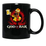 God of Bar Homer-Sim.Pson Parody KRA-TOS Funny God.of.War Black Coffee Mug, Gift Coffee Mug - Black