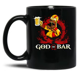 God of Bar Homer-Sim.Pson Parody KRA-TOS Funny God.of.War Black Coffee Mug, Gift Coffee Mug