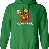 God of Bar Homer-Sim.Pson Parody KRA-TOS Funny God.of.War Hoodie Graphic Pullover Hoodie - Green