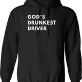 God Is Always Building You Up Hoodie - Black