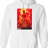 Gods Drunkest Driver Hoodie - Retro Graphic Pullover Hoodie for Men & Women - White
