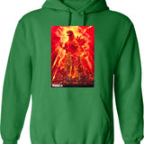 Gods Drunkest Driver Hoodie - Retro Graphic Pullover Hoodie for Men & Women - Green