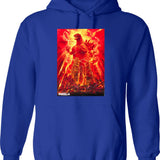 Gods Drunkest Driver Hoodie - Retro Graphic Pullover Hoodie for Men & Women - Blue
