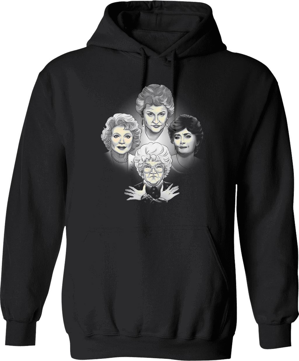 Godzila Hoodie - Retro Graphic Pullover Hoodie for Men & Women - Black