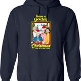 Golden Retriever Dog Drinking Beer Funny Beer Humor Hoodie - Navy