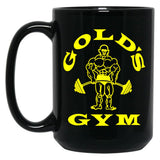 Gold's Gym Logo Black Coffee Mug, Gift Coffee Mug - Black