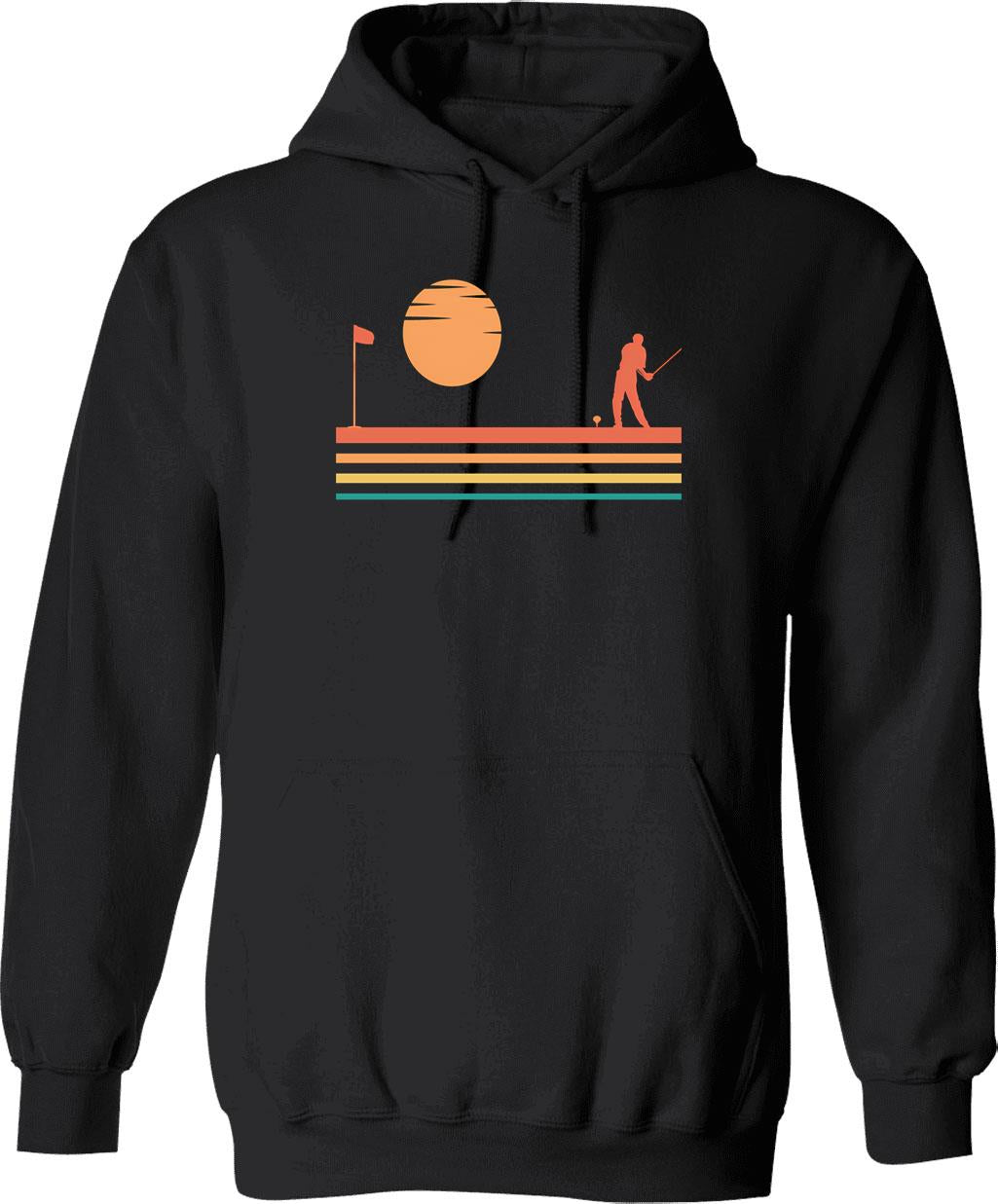 Golf My Retirement Plan Is On Course Vintage Golfer Golfing Lover Funny Gift For Men Women Hoodie - Black