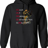 Gonzo Hoodie - Retro Graphic Pullover Hoodie for Men & Women - Black