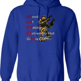 Gonzo Hoodie - Retro Graphic Pullover Hoodie for Men & Women - Blue