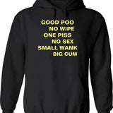 Good Karma. Hoodie - Retro Graphic Pullover Hoodie for Men & Women - Black