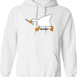 Goondocks - 1985 Hoodie - Retro Graphic Pullover Hoodie for Men & Women - White