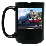 Gordon From Thomas The Tank Engine Black Coffee Mug, Gift Coffee Mug - Black