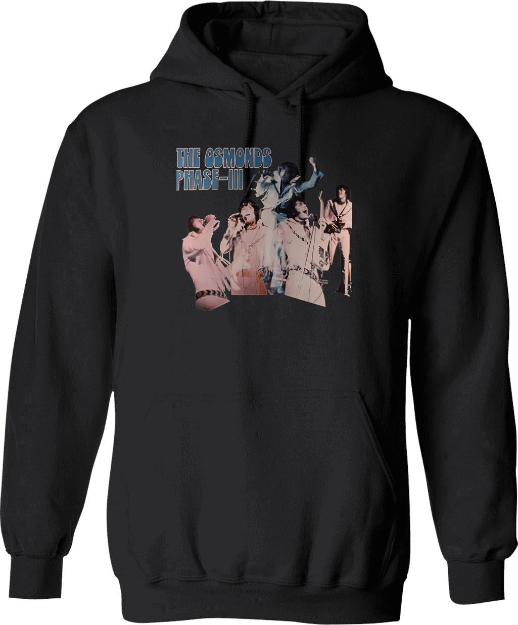 Grajg Osmonds Reareah Brother Reatrat Osmond Reyeray Band Treagrea Graphic Pullover Hoodie - Black
