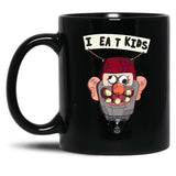 Gravity Falls I Eat Kids Balloon Black Coffee Mug, Gift Coffee Mug