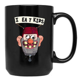 Gravity Falls I Eat Kids Balloon Black Coffee Mug, Gift Coffee Mug