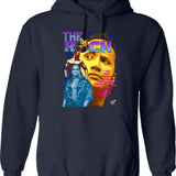 Grasp On Reality Rat Hoodie - Retro Graphic Pullover Hoodie for Men & Women - Navy