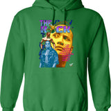 Grasp On Reality Rat Hoodie - Retro Graphic Pullover Hoodie for Men & Women - Green
